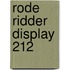 Rode Ridder Display 212