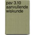 PAV 3.10 aanvullende wiskunde