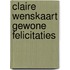 Claire wenskaart gewone felicitaties