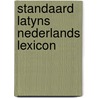 Standaard latyns nederlands lexicon by Halsberghe