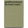 Gedifferentieerd lrp theor.mech. door Lepeleire