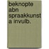 Beknopte abn spraakkunst a invulb.