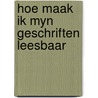 Hoe maak ik myn geschriften leesbaar door Werff