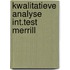 Kwalitatieve analyse int.test merrill