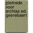 Pleitrede voor archias ed. geerebaert