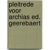 Pleitrede voor archias ed. geerebaert by Cicero