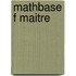 Mathbase f maitre