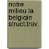 Notre milieu la belgiqie struct.trav.