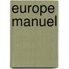 Europe manuel door Ghys