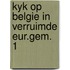 Kyk op belgie in verruimde eur.gem. 1