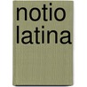 Notio latina door Desloover