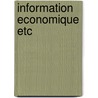 Information economique etc by Buntinx