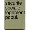 Securite sociale logement popul. door Leen