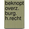 Beknopt overz. burg. h.recht door Christiaens