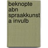 Beknopte abn spraakkunst a invulb door Paardekooper