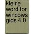 Kleine word for windows gids 4.0
