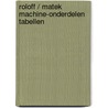 Roloff / matek machine-onderdelen tabellen door Onbekend