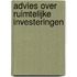 Advies over ruimtelijke investeringen