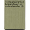 Vermogingsvormen bij instellingen op afstand van het rijk door Algemene Rekenkamer