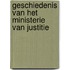 Geschiedenis van het Ministerie van Justitie