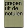 Grepen uit de notulen by Marja Verburg