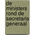 De ministers rond de secretaris generaal