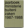 Jaarboek ministerie buitenl zaken 1987-1988 door Onbekend