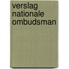 Verslag nationale ombudsman door Onbekend