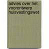 Advies over het voorontwerp huisvestingswet by Unknown