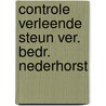 Controle verleende steun ver. bedr. nederhorst door Onbekend