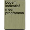 Bodem indicatief meerj. programma door Winsemius