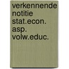 Verkennende notitie stat.econ. asp. volw.educ. by Unknown