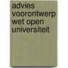 Advies voorontwerp wet open universiteit door Onbekend