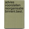 Advies voorstellen reorganisatie binnenl.best. by Unknown