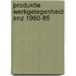Produktie werkgelegenheid enz 1960-85