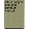 Interim-rapport herz.gem. comptab. voorschr. by Unknown