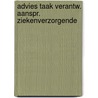 Advies taak verantw. aanspr. ziekenverzorgende by Unknown