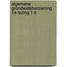 Algemene grondwetsherziening 1e lezing 1 a door Onbekend