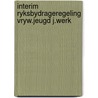 Interim ryksbydrageregeling vryw.jeugd j.werk by Unknown