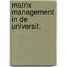 Matrix management in de universit. door Kampfraath