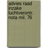 Advies raad inzake luchtverontr. nota mil. 76 by Unknown