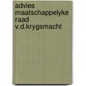 Advies maatschappelyke raad v.d.krygsmacht by Unknown