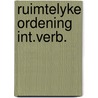 Ruimtelyke ordening int.verb. by Kits Nieuwenkamp