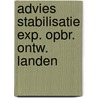 Advies stabilisatie exp. opbr. ontw. landen door Onbekend