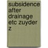 Subsidence after drainage etc zuyder z