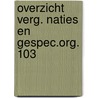 Overzicht verg. naties en gespec.org. 103 door Onbekend