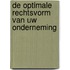 De optimale rechtsvorm van uw onderneming