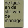 De taak en de stijl van de manager by H. Mintzberg