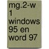 MG.2-w 1 Windows 95 en Word 97