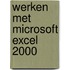 Werken met Microsoft Excel 2000